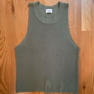 Wilfred green knit tank